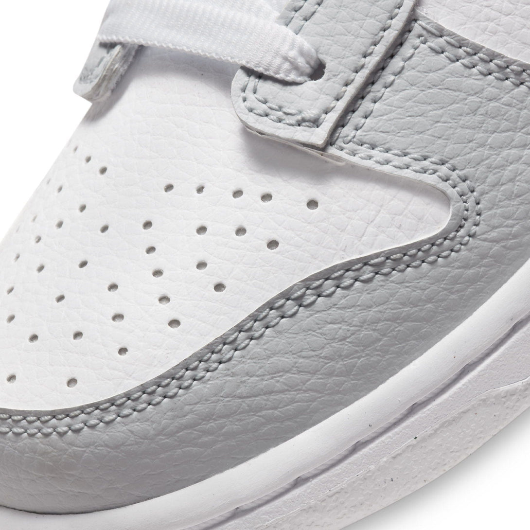 Nike Dunk Low GS 3D Swoosh White Grey- Streetwear Fashion - ellesey.com