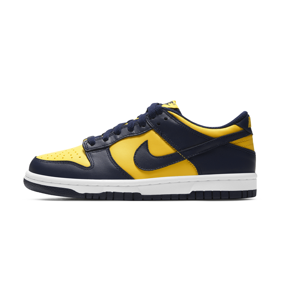 Nike Dunk Low GS 'Michigan' 2021- Streetwear Fashion - ellesey.com