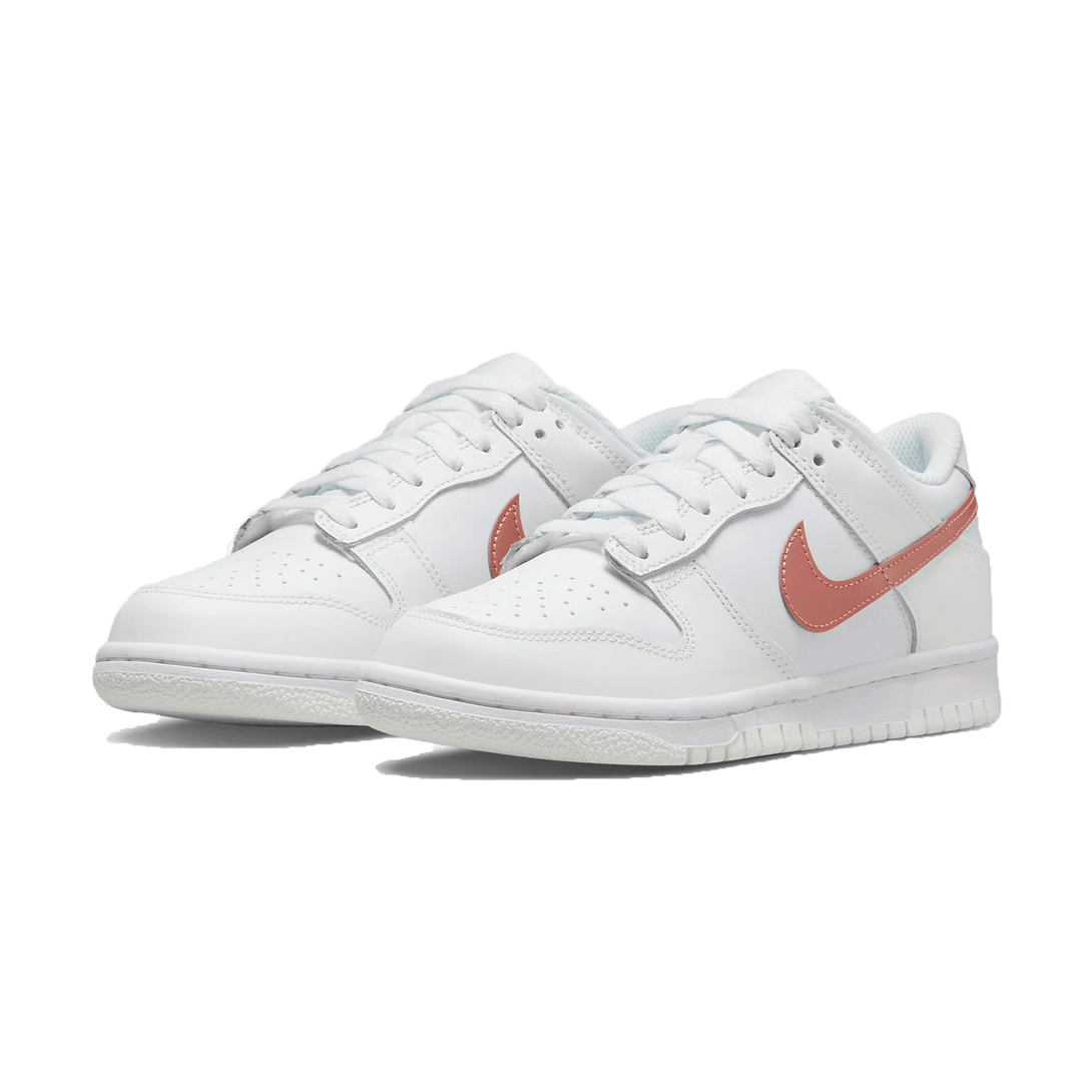 Nike Dunk Low GS 'White Metallic Red Bronze'- Streetwear Fashion - ellesey.com