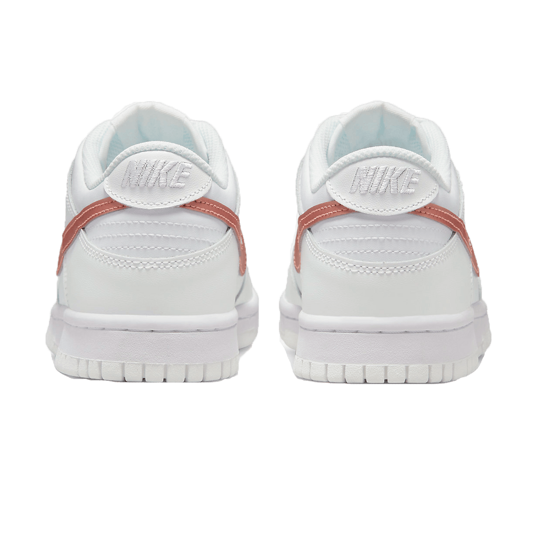 Nike Dunk Low GS 'White Metallic Red Bronze'- Streetwear Fashion - ellesey.com