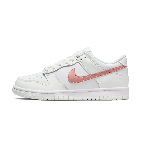 Nike Dunk Low GS 'White Metallic Red Bronze'- Streetwear Fashion - ellesey.com