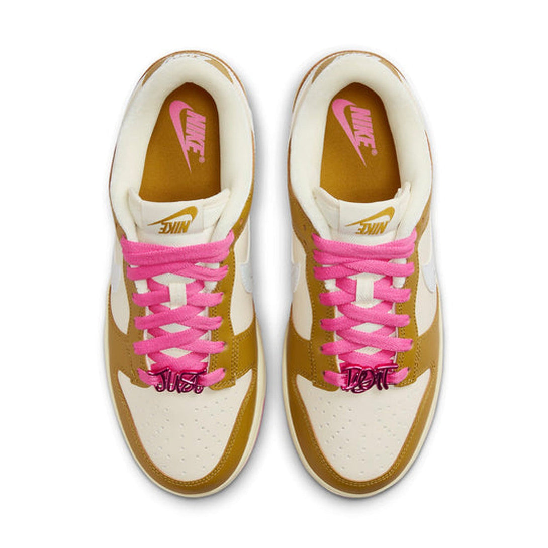 Nike Dunk Low 'Just Do It - Bronzine Pink'- Streetwear Fashion - ellesey.com