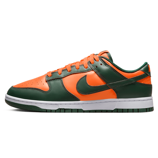 Nike Dunk Low 'Miami Hurricanes'- Streetwear Fashion - ellesey.com