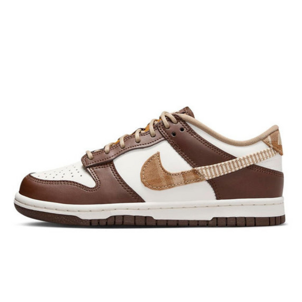 Nike Dunk Low 'Plaid Brown'- Streetwear Fashion - ellesey.com