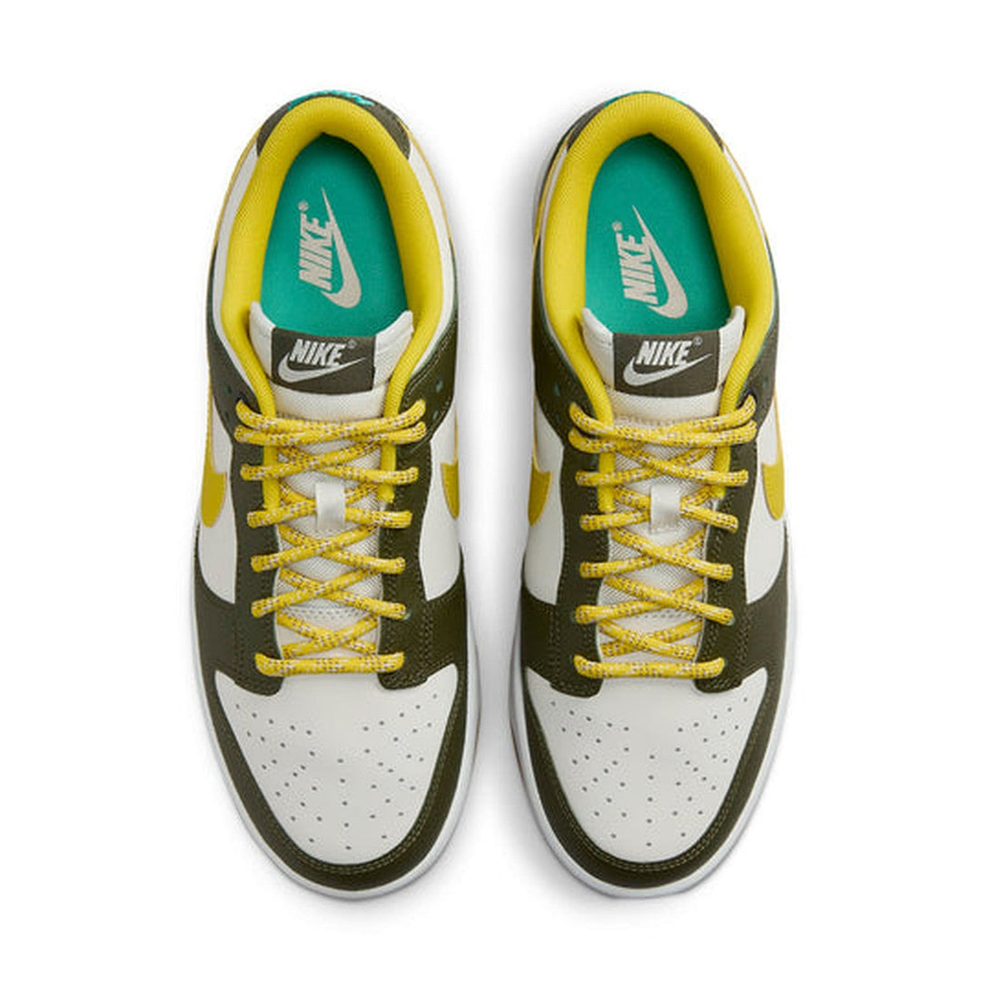 Nike Dunk Low Retro PRM 'Cargo Khaki Vivid Sulfur'- Streetwear Fashion - ellesey.com