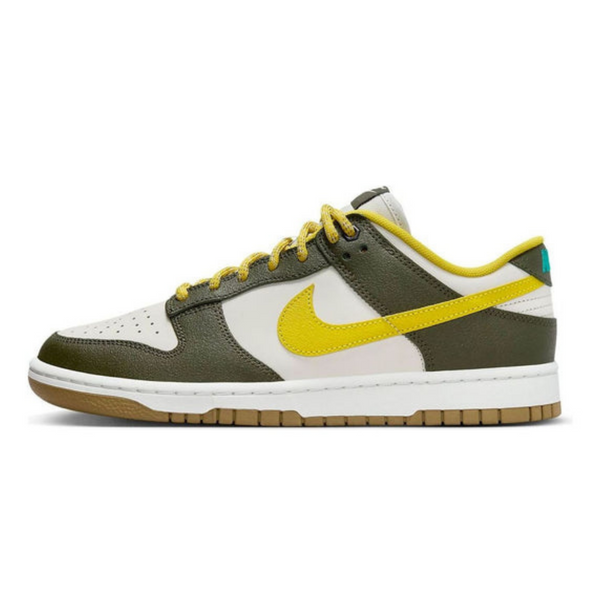 Nike Dunk Low Retro PRM 'Cargo Khaki Vivid Sulfur'- Streetwear Fashion - ellesey.com