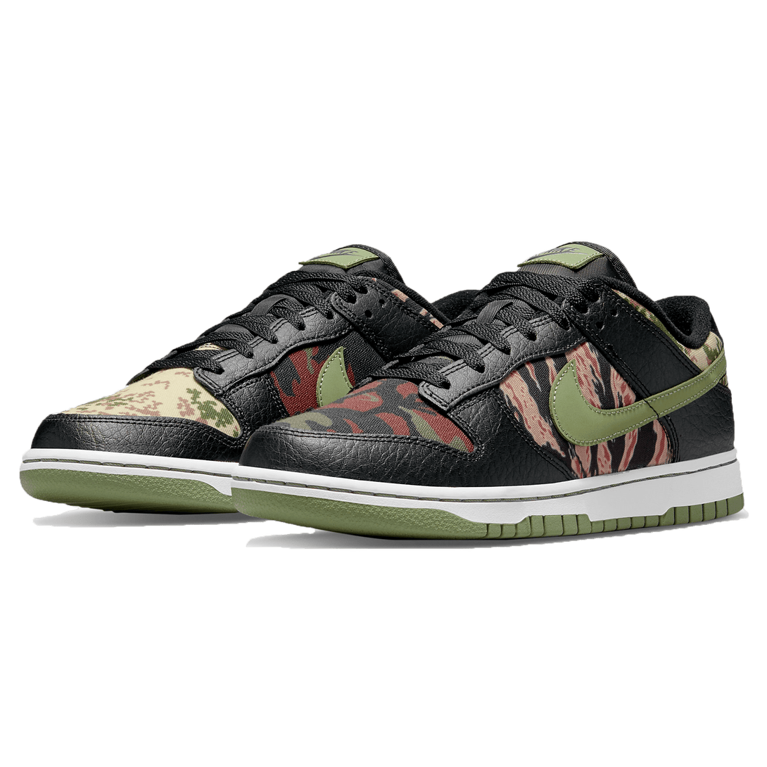 Nike Dunk Low SE 'Black Multi-Camo'- Streetwear Fashion - ellesey.com