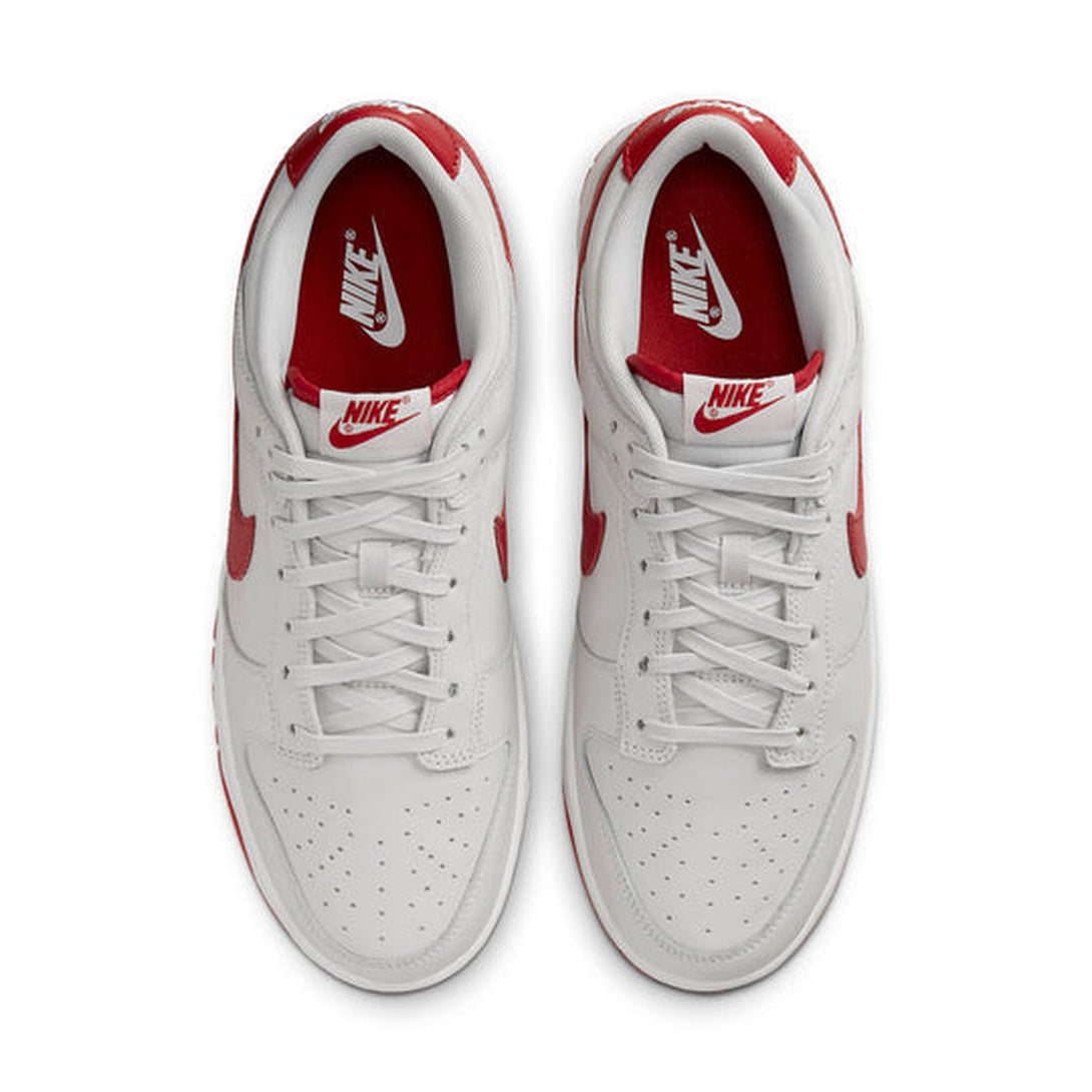 Nike Dunk Low 'Vast Grey Varsity Red'- Streetwear Fashion - ellesey.com