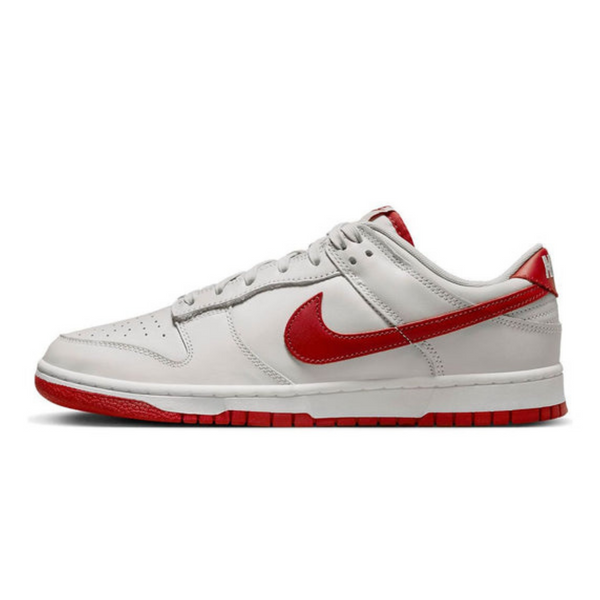 Nike Dunk Low 'Vast Grey Varsity Red'- Streetwear Fashion - ellesey.com