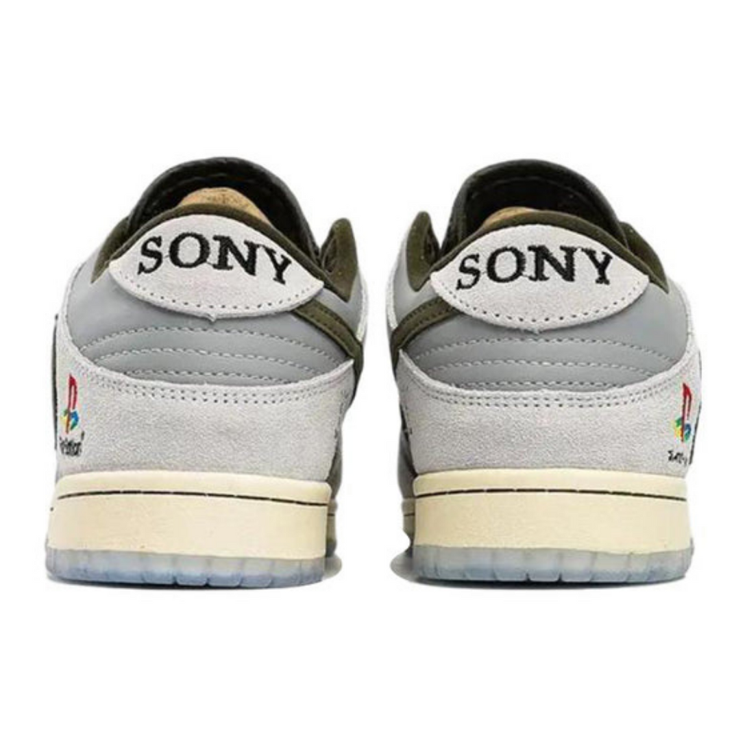 Nike Dunk Low x Travis Scott x PlayStation 'Gray White'- Streetwear Fashion - ellesey.com