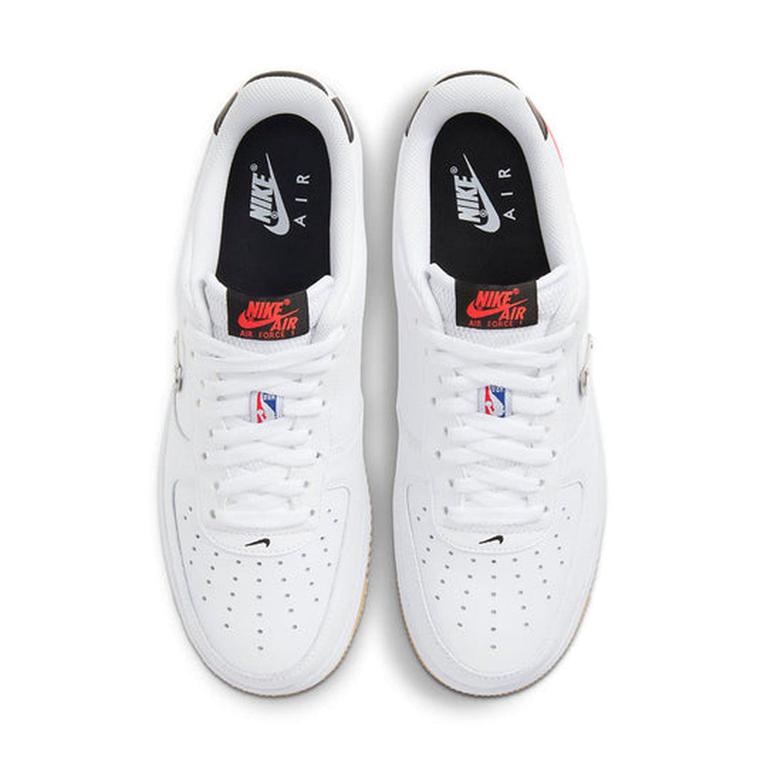 Nike NBA x Air Force 1 '07 LV8 'White Bright Crimson'- Streetwear Fashion - ellesey.com