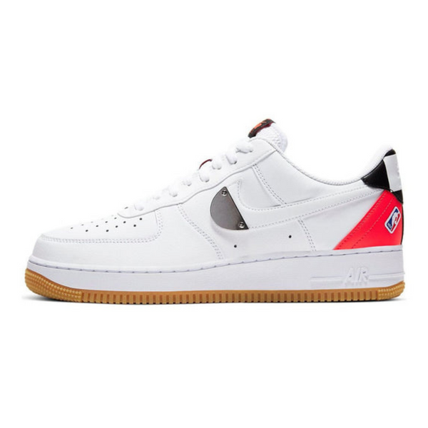 Nike NBA x Air Force 1 '07 LV8 'White Bright Crimson'- Streetwear Fashion - ellesey.com