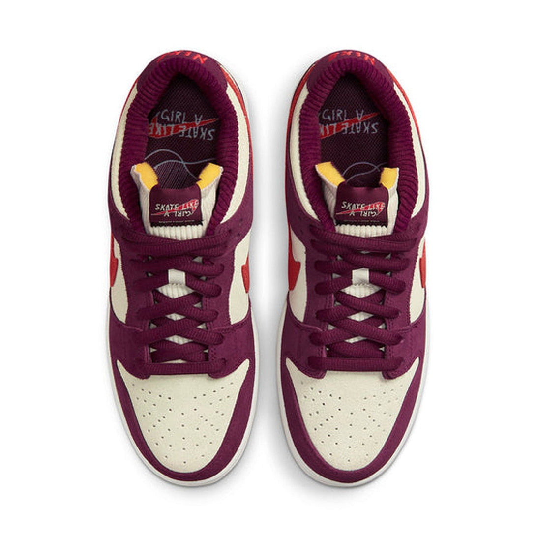 Nike SB Dunk Low 'Summit White Barely Rose University Red'- Streetwear Fashion - ellesey.com