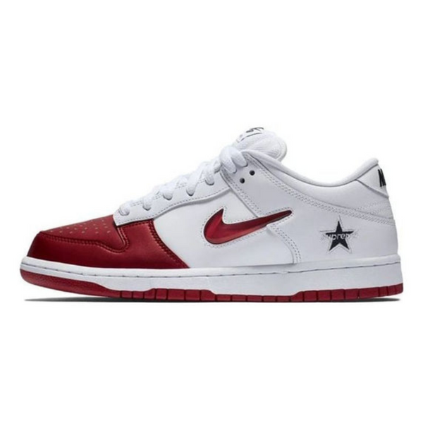 Nike x Supreme SB Dunk Low 'Varsity Red'- Streetwear Fashion - ellesey.com