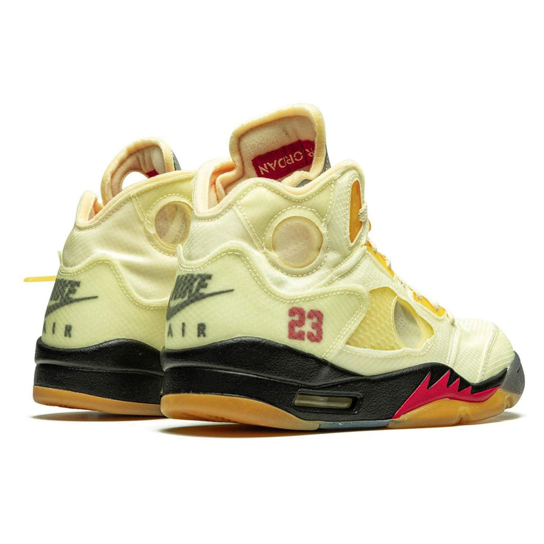 Off-White x Air Jordan 5 SP 'Sail'- Streetwear Fashion - ellesey.com