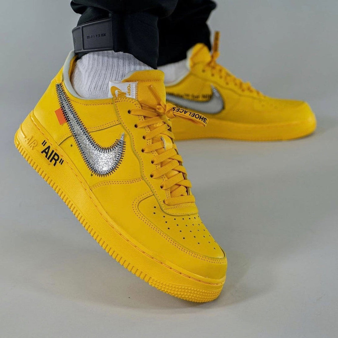 Off-White x Nike Air Force 1 Low ‘Lemonade’- Streetwear Fashion - ellesey.com