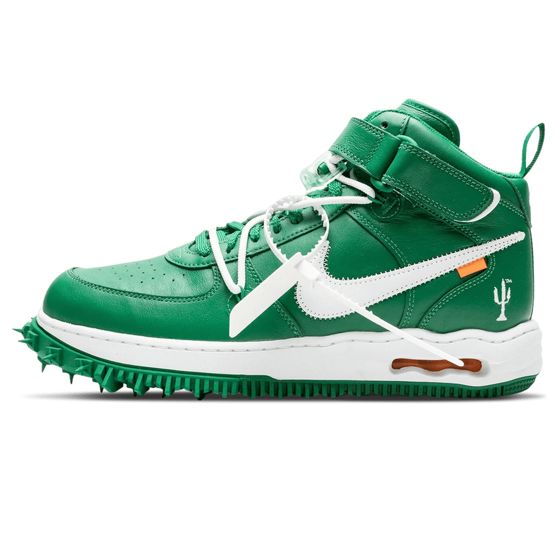 Off-White x Nike Air Force 1 Mid 'Pine Green'- Streetwear Fashion - ellesey.com