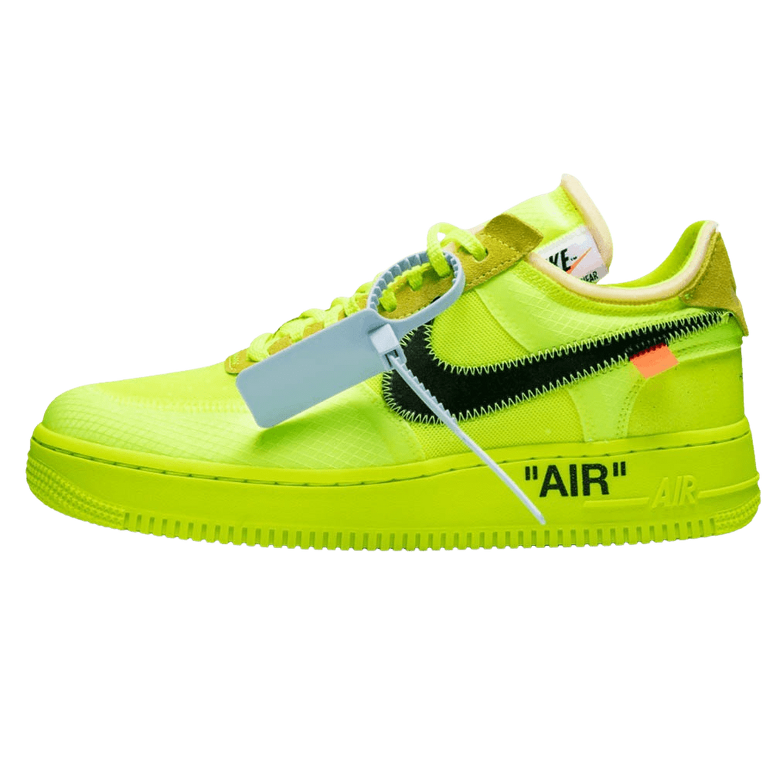 Off-White x Nike Air Force 1 Volt- Streetwear Fashion - ellesey.com