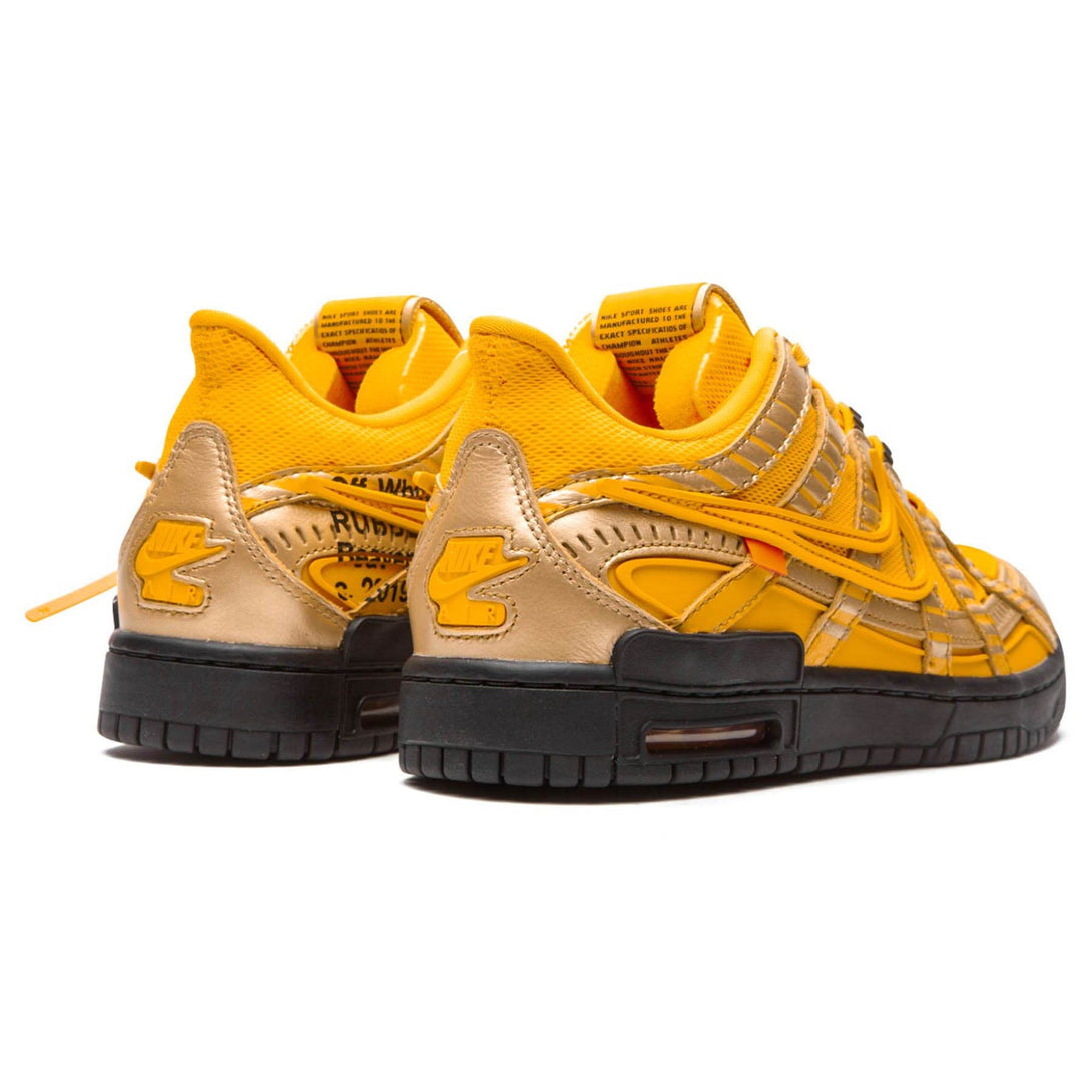 Off-White x Nike Air Rubber Dunk 'University Gold'- Streetwear Fashion - ellesey.com