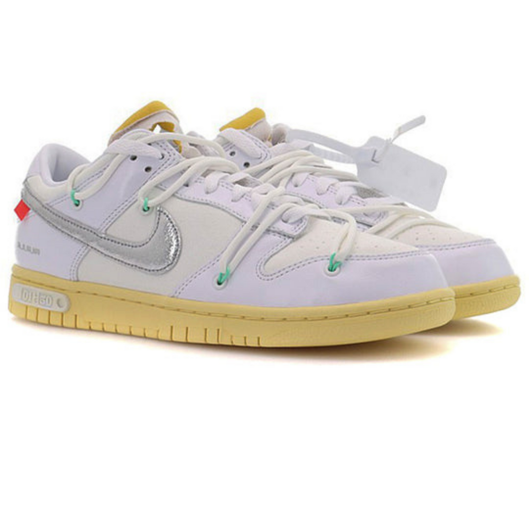 Off-White x Nike Dunk Low 'Lot 01 of 50'- Streetwear Fashion - ellesey.com