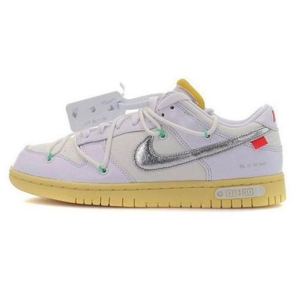 Off-White x Nike Dunk Low 'Lot 01 of 50'- Streetwear Fashion - ellesey.com