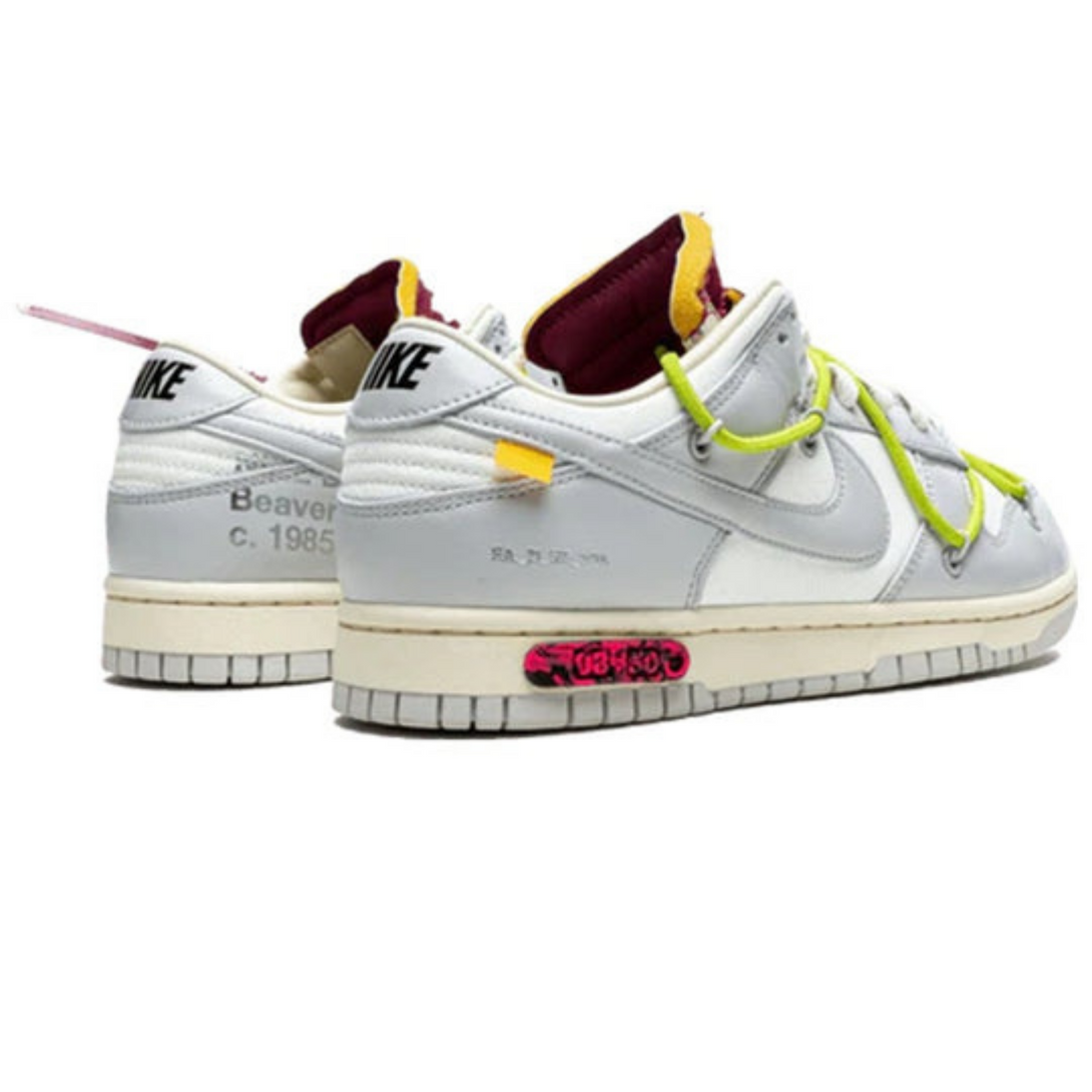 Off-White x Nike Dunk Low 'Lot 08 of 50'- Streetwear Fashion - ellesey.com