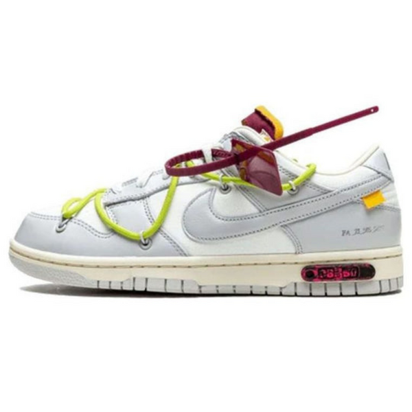 Off-White x Nike Dunk Low 'Lot 08 of 50'- Streetwear Fashion - ellesey.com