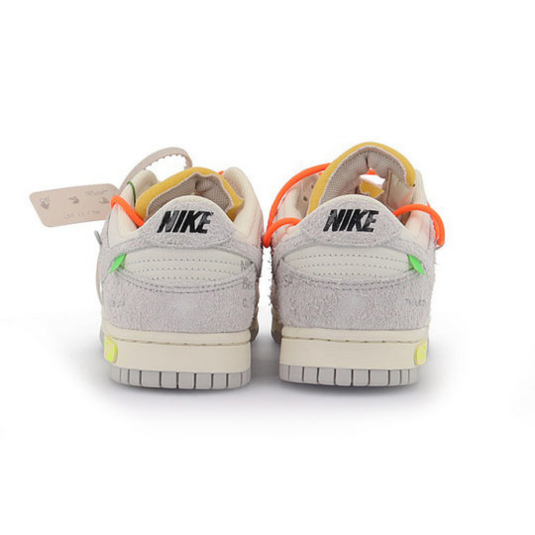 Off-White x Nike Dunk Low 'Lot 11 of 50'- Streetwear Fashion - ellesey.com