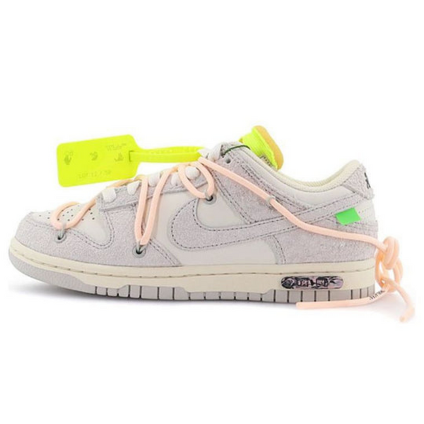 Off-White x Nike Dunk Low 'Lot 12 of 50'- Streetwear Fashion - ellesey.com