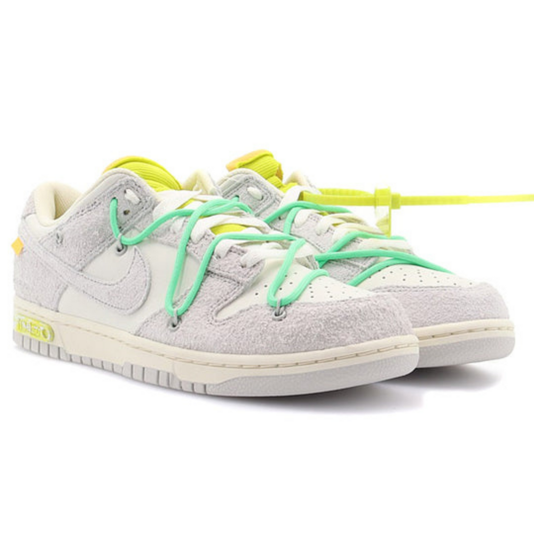 Off-White x Nike Dunk Low 'Lot 14 of 50'- Streetwear Fashion - ellesey.com