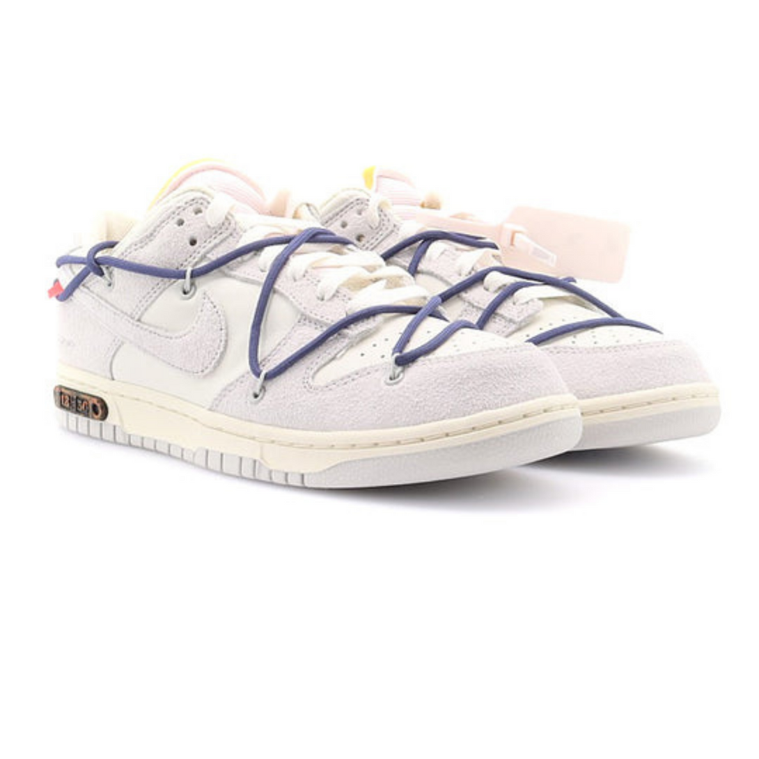 Off-White x Nike Dunk Low 'Lot 18 of 50'- Streetwear Fashion - ellesey.com