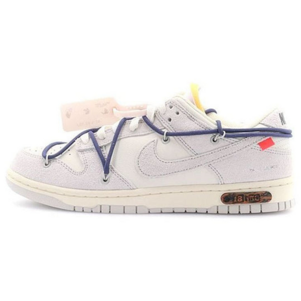 Off-White x Nike Dunk Low 'Lot 18 of 50'- Streetwear Fashion - ellesey.com
