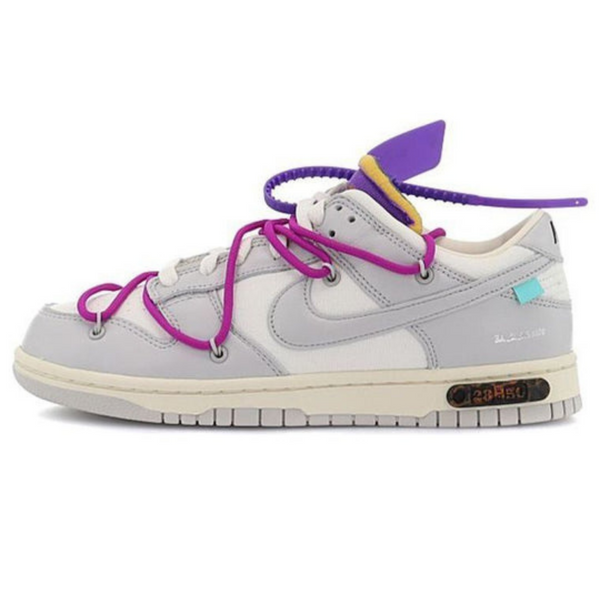 Off-White x Nike Dunk Low 'Lot 28 of 50'- Streetwear Fashion - ellesey.com