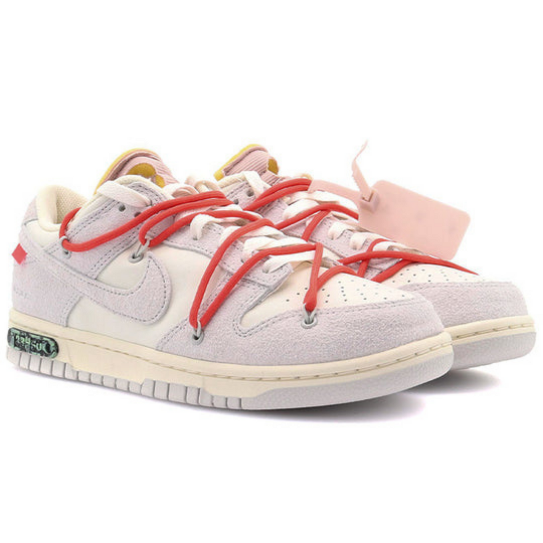 Off-White x Nike Dunk Low 'Lot 33 of 50'- Streetwear Fashion - ellesey.com