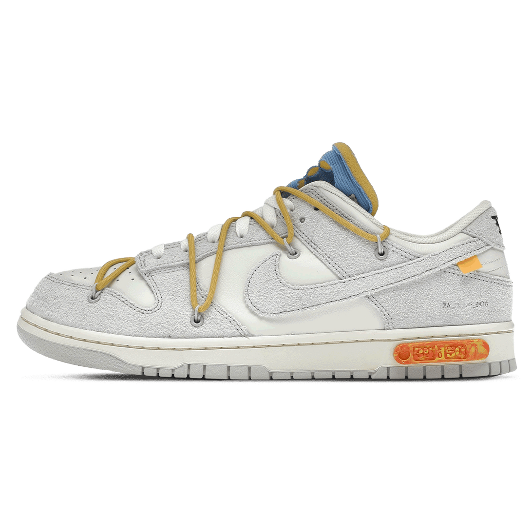 Off-White x Nike Dunk Low 'Lot 34 of 50'- Streetwear Fashion - ellesey.com