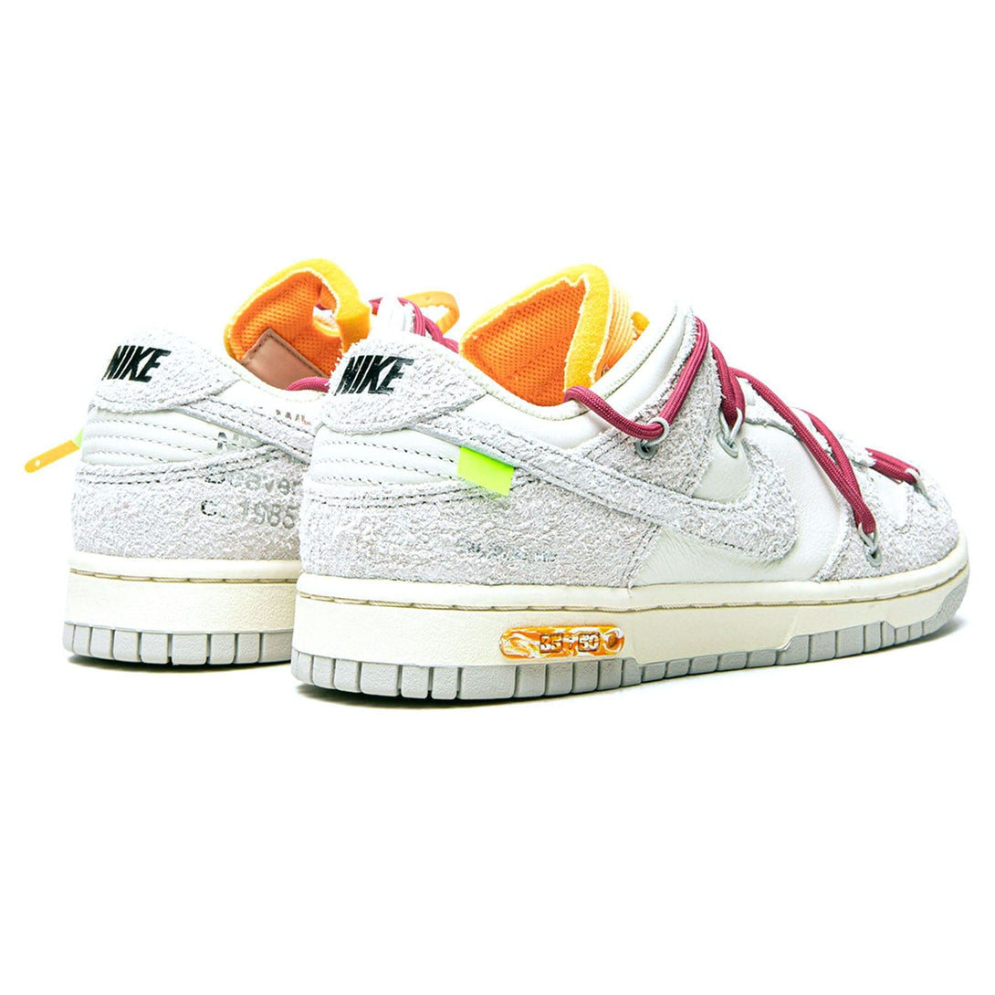 Off-White x Nike Dunk Low 'Lot 35 of 50'- Streetwear Fashion - ellesey.com