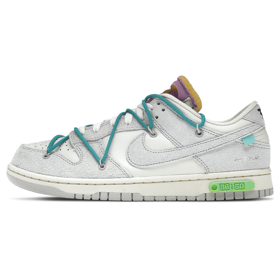 Off-White x Nike Dunk Low 'Lot 36 of 50'- Streetwear Fashion - ellesey.com