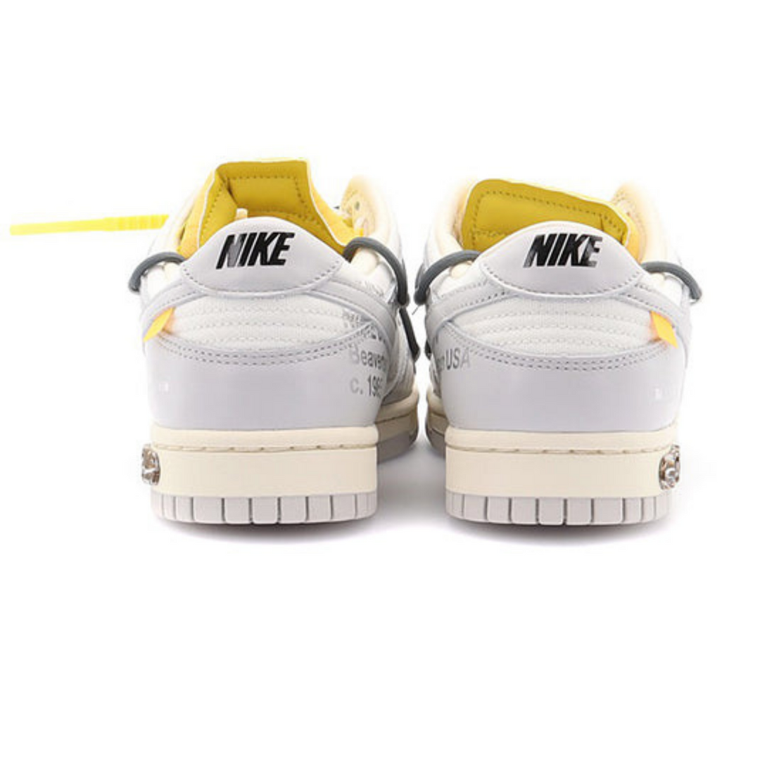 Off-White x Nike Dunk Low 'Lot 41 of 50'- Streetwear Fashion - ellesey.com