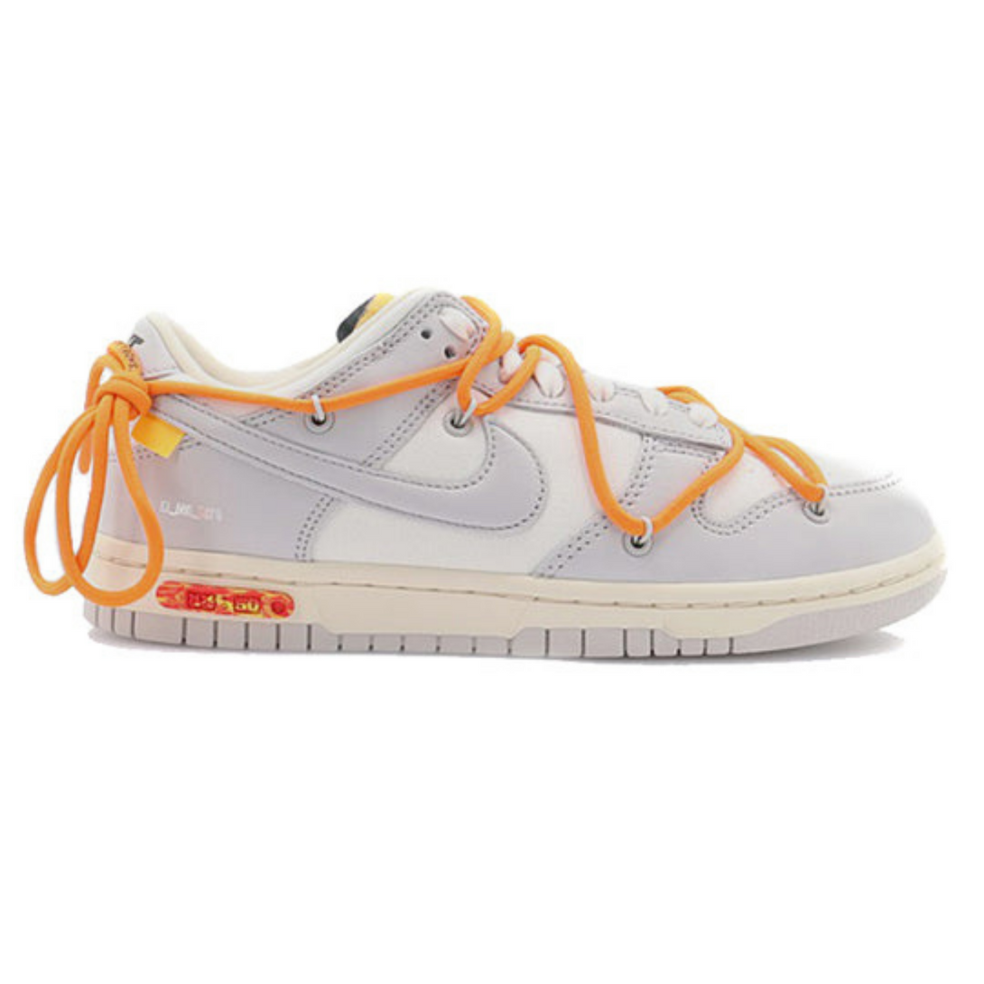 Off-White x Nike Dunk Low 'Lot 44 of 50'- Streetwear Fashion - ellesey.com