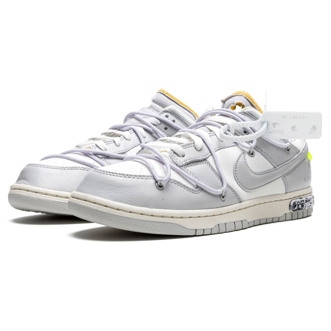 Off-White x Nike Dunk Low 'Lot 49 of 50'- Streetwear Fashion - ellesey.com