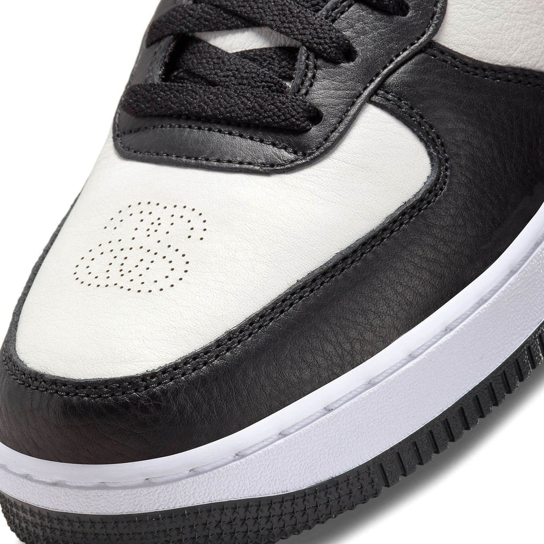 Stussy x Nike Air Force 1 Mid 'Black White'- Streetwear Fashion - ellesey.com