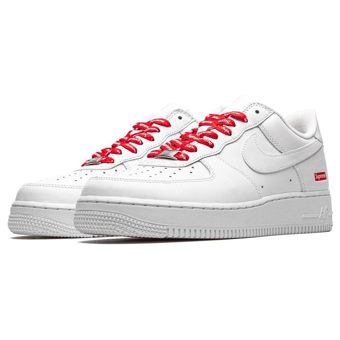 Supreme x Nike Air Force 1 Low 'Box Logo - White'- Streetwear Fashion - ellesey.com