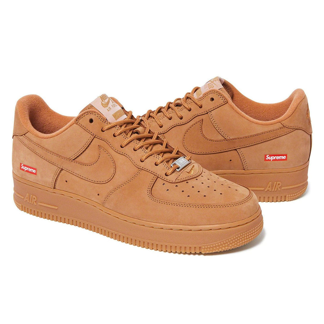 Supreme x Nike Air Force 1 Low SP 'Flax'- Streetwear Fashion - ellesey.com