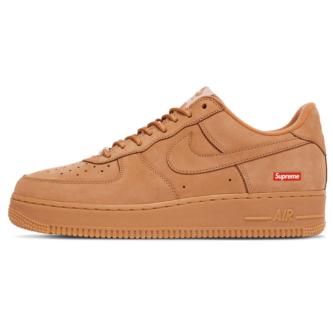 Supreme x Nike Air Force 1 Low SP 'Flax'- Streetwear Fashion - ellesey.com