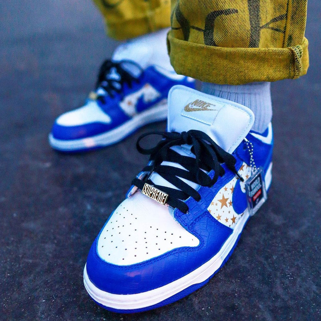 Supreme x Nike Dunk Low OG SB QS 'Hyper Royal'- Streetwear Fashion - ellesey.com