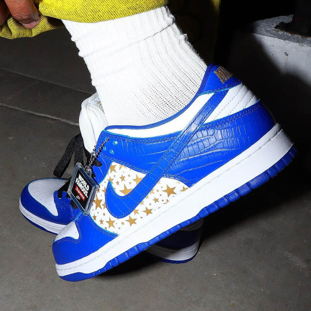 Supreme x Nike Dunk Low OG SB QS 'Hyper Royal'- Streetwear Fashion - ellesey.com