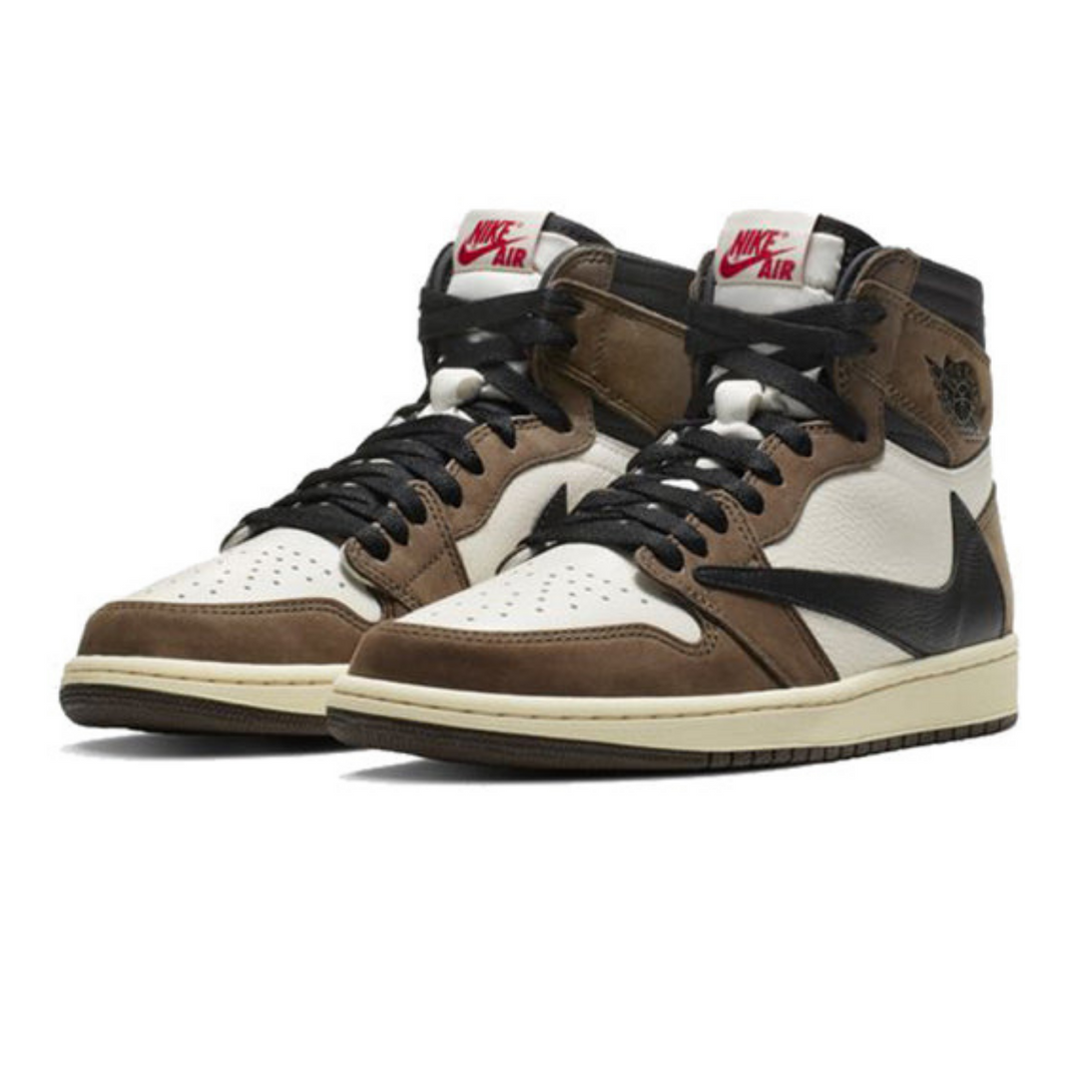 Travis Scott x Air Jordan 1 Retro High OG 'Mocha'- Streetwear Fashion - ellesey.com