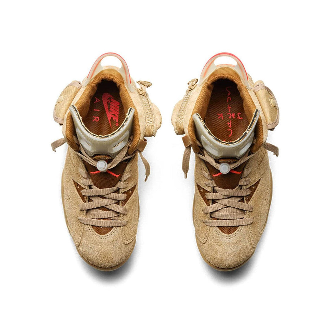 Travis Scott x Air Jordan 6 Retro 'British Khaki'- Streetwear Fashion - ellesey.com