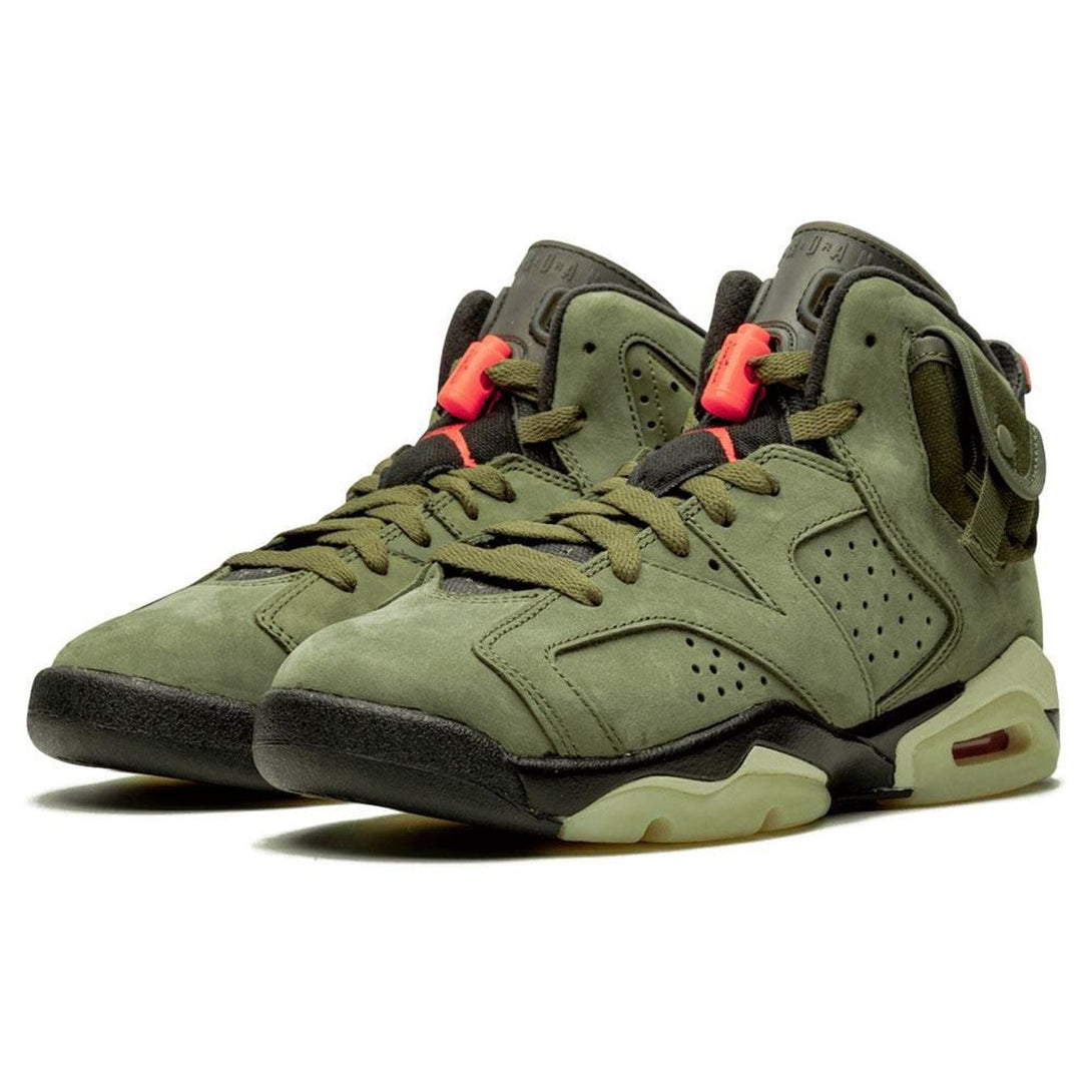 Travis Scott x Air Jordan 6 Retro GS 'Olive'- Streetwear Fashion - ellesey.com