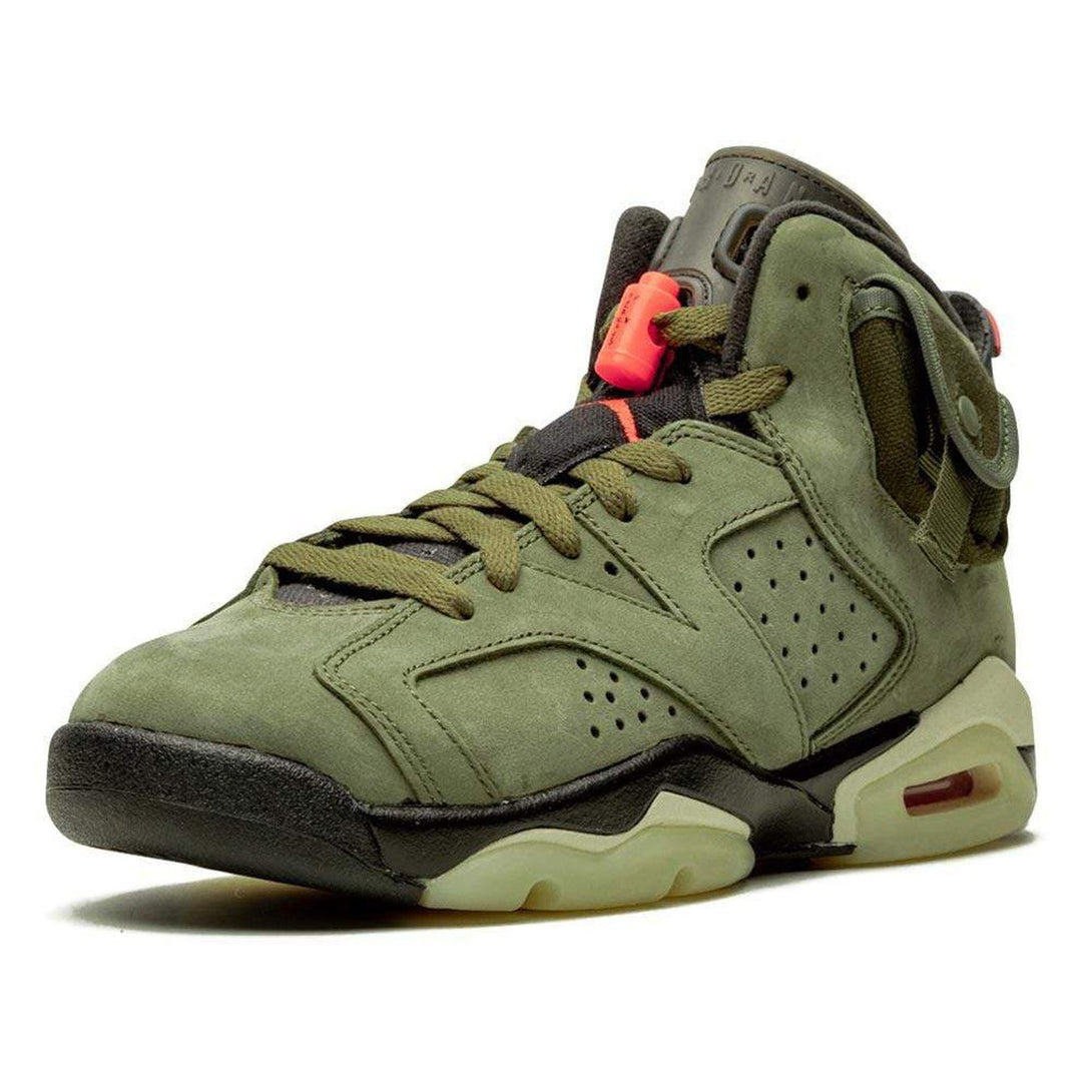 Travis Scott x Air Jordan 6 Retro GS 'Olive'- Streetwear Fashion - ellesey.com